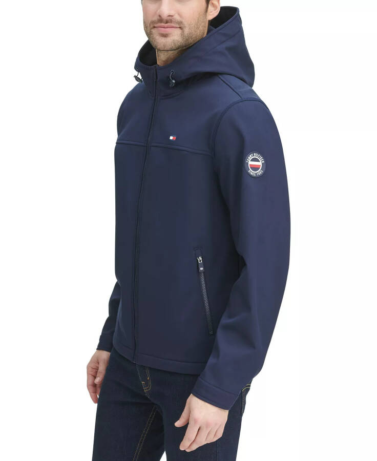 Men's Hooded Soft-Shell Jacket, Created for Macy's Night Sky - 3