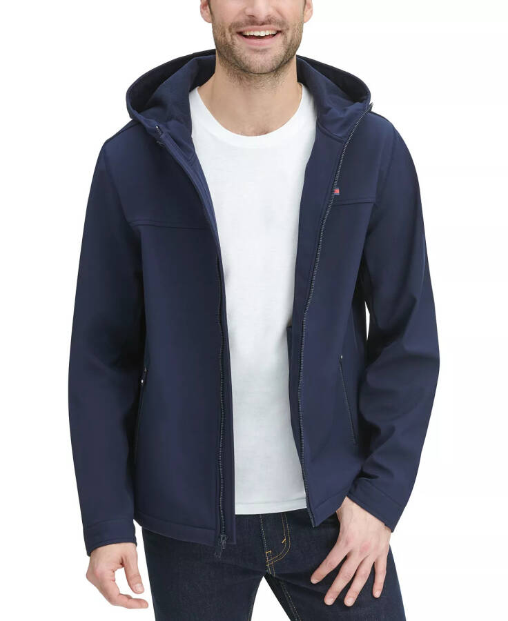 Men's Hooded Soft-Shell Jacket, Created for Macy's Night Sky - 5