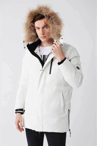 Men's Hooded Thermal Down Puffer Jacket - 8