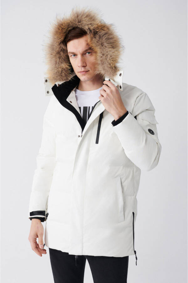 Men's Hooded Thermal Down Puffer Jacket - 8