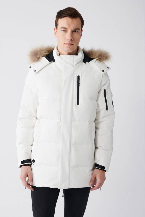 Men's Hooded Thermal Down Puffer Jacket - 3