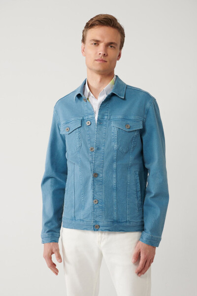 Men's Indigo Denim Jacket - 1