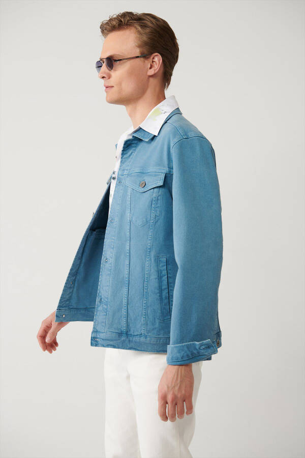 Men's Indigo Denim Jacket - 3