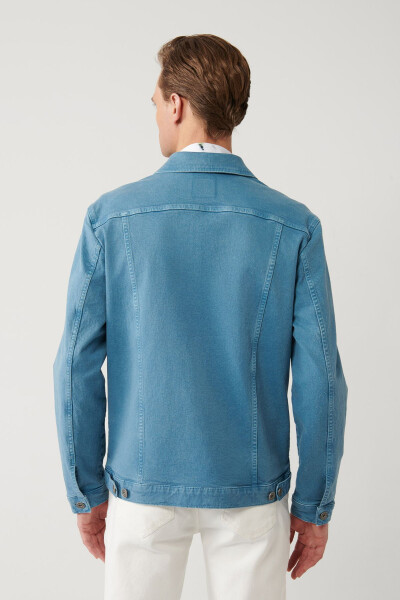 Men's Indigo Denim Jacket - 4