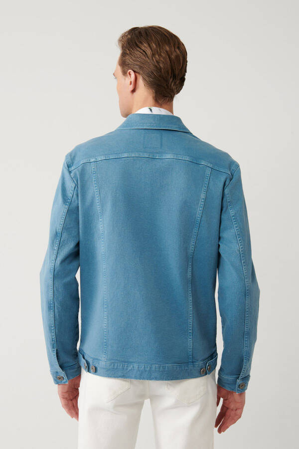 Men's Indigo Denim Jacket - 4