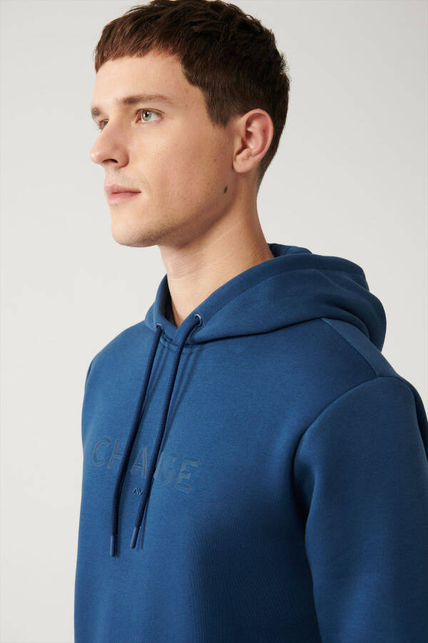 Men's Indigo Hooded Sweatshirt - 2