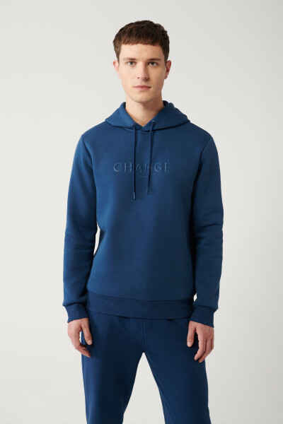 Men's Indigo Hooded Sweatshirt - 3