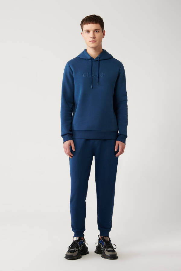 Men's Indigo Hooded Sweatshirt - 6