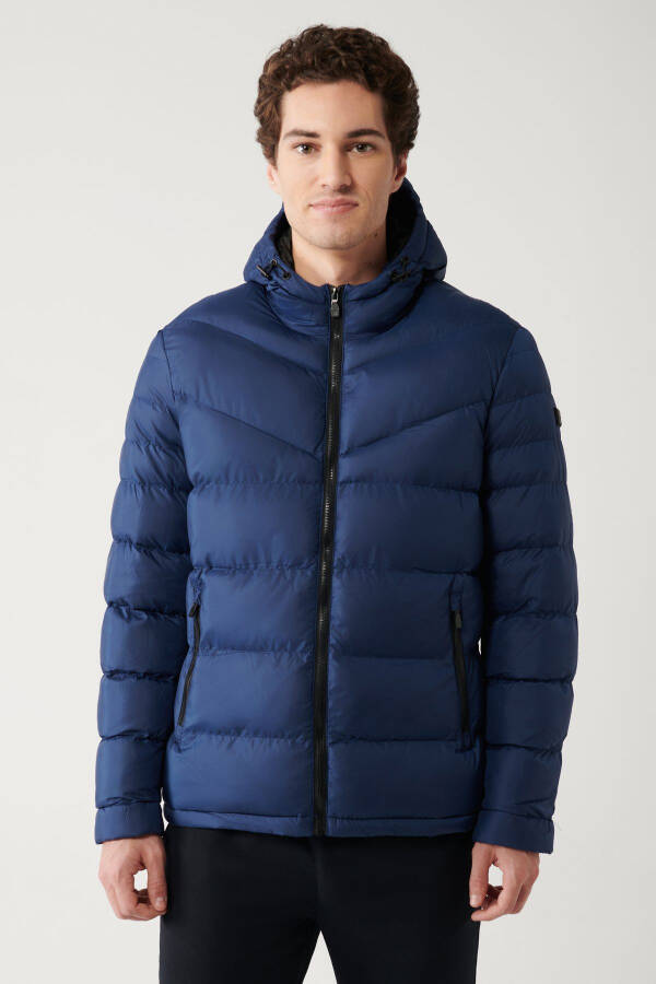 Men's Indigo Puffer Jacket - 3