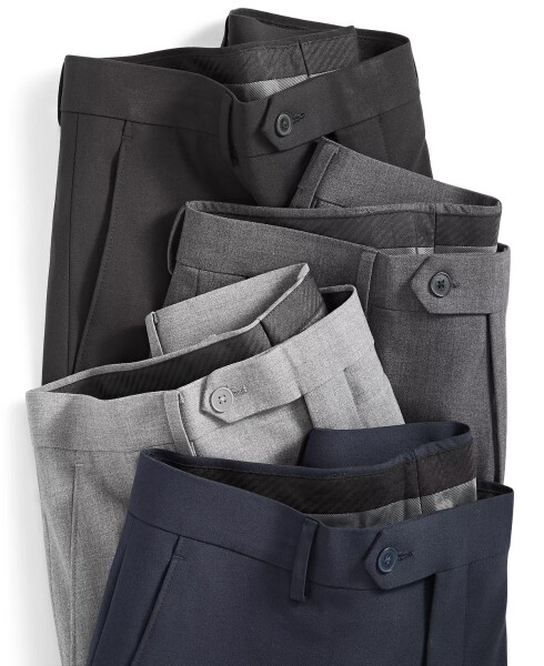 Men's Infinite Stretch Skinny-Fit Dress Pants Dark Grey - 8