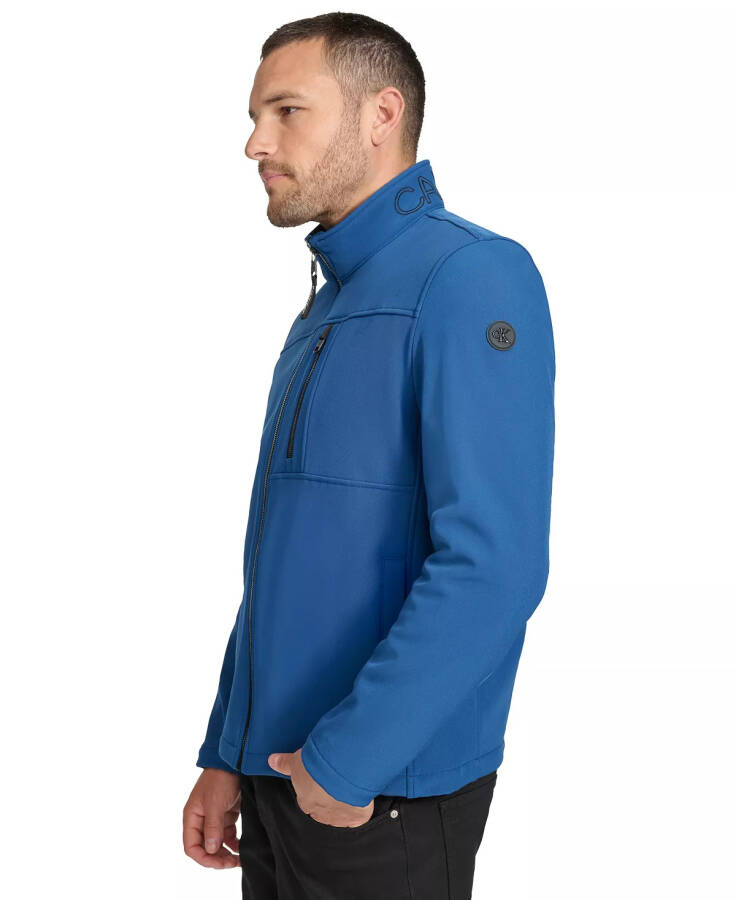 Men's Infinite Stretch Soft Shell Jacket Blue Edge - 4