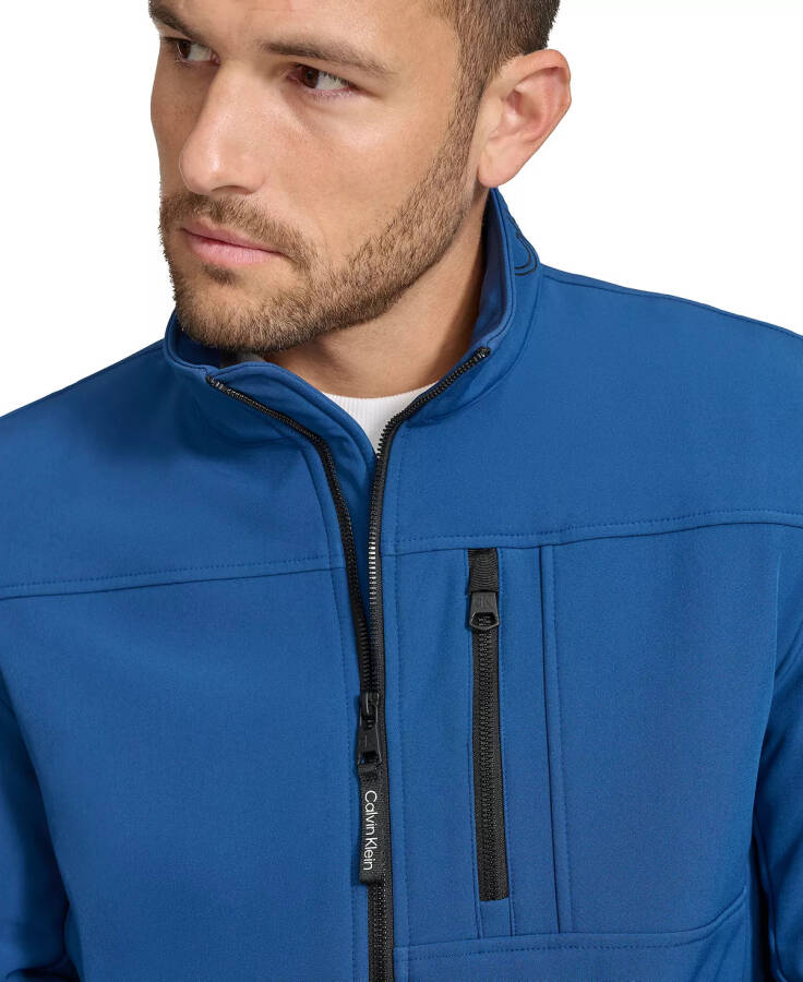 Men's Infinite Stretch Soft Shell Jacket Blue Edge - 5