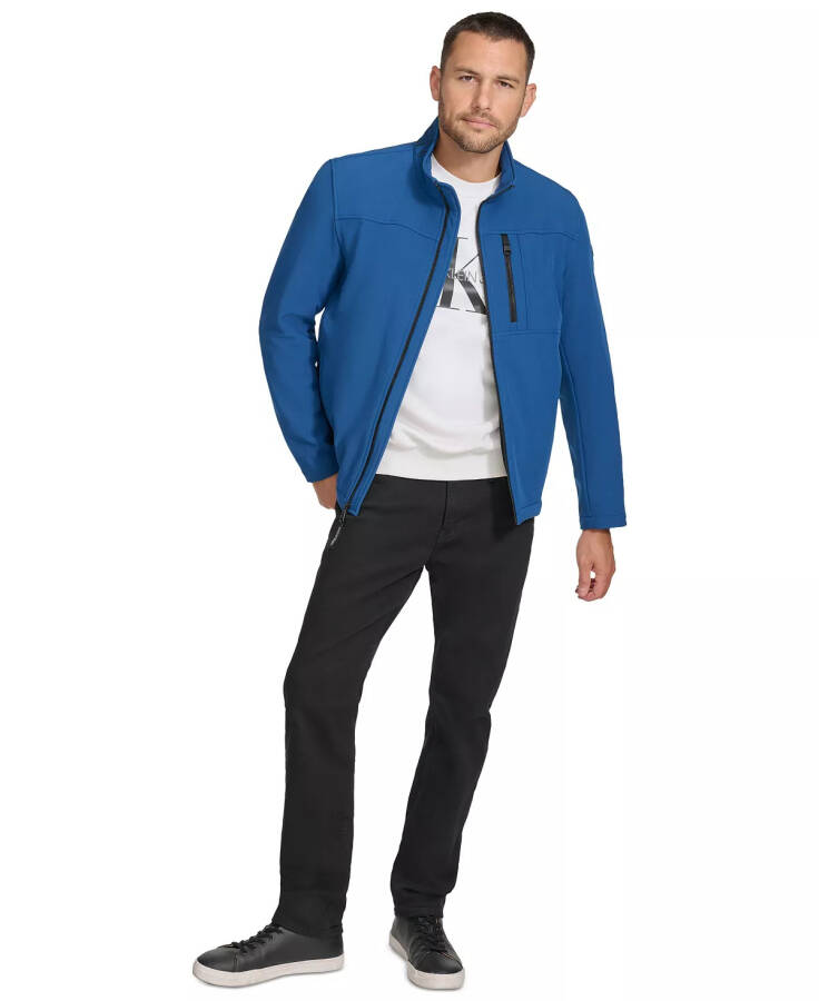 Men's Infinite Stretch Soft Shell Jacket Blue Edge - 7