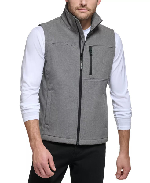 Men's Infinite Stretch Soft Shell Vest Light Grey Heather - 1