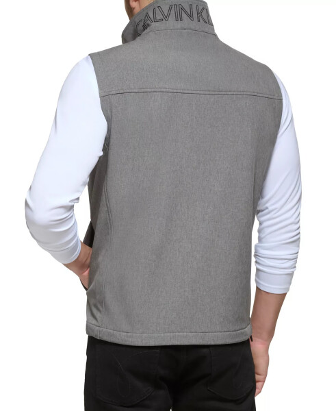 Men's Infinite Stretch Soft Shell Vest Light Grey Heather - 2