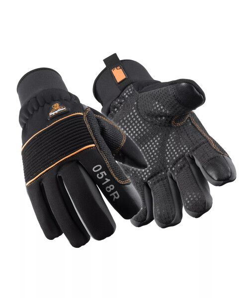 Men's Insulated Lined PolarForce Gloves with Grip Assist Black - 9