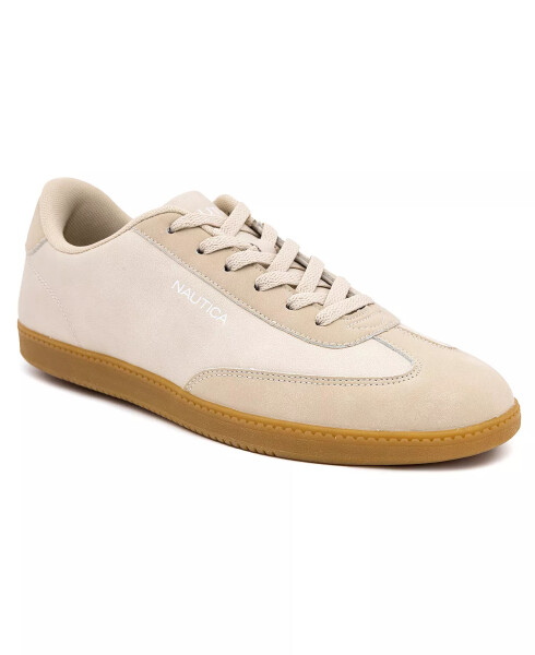 Men's Iod Lace Up Court Sneakers Bone - 1