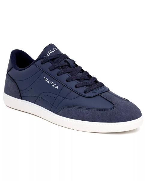 Men's Iod Lace Up Court Sneakers Navy Mix - 1