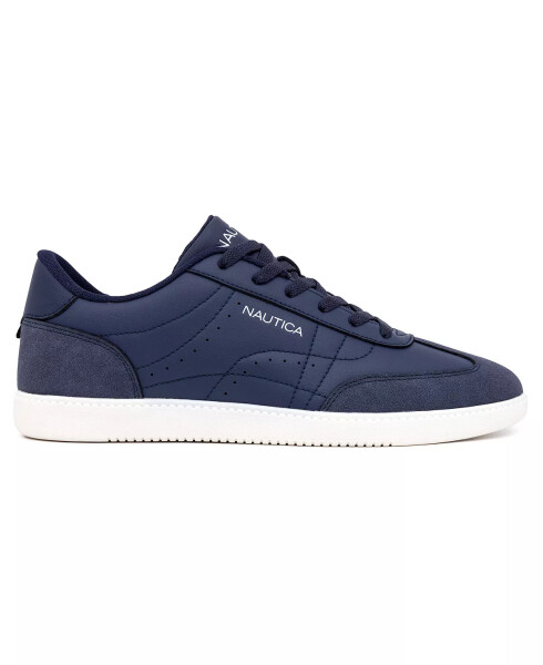 Men's Iod Lace Up Court Sneakers Navy Mix - 2