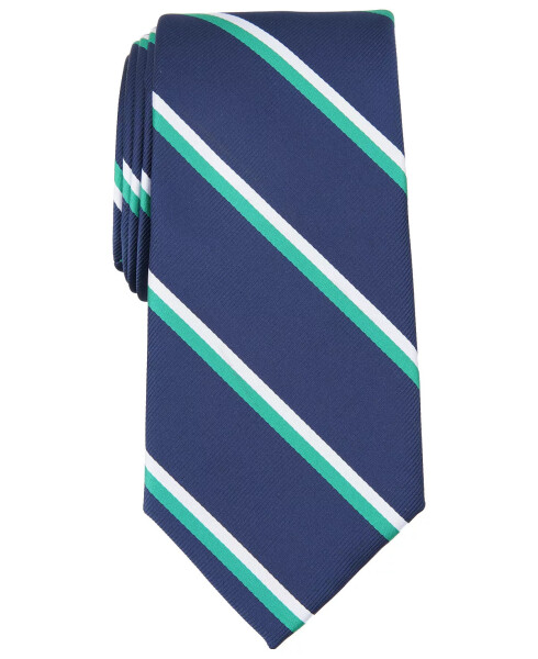 Men's Irving Stripe Tie, Created for Modazone Green - 1