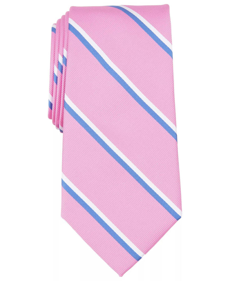 Men's Irving Stripe Tie, Created for Modazone Pink - 1