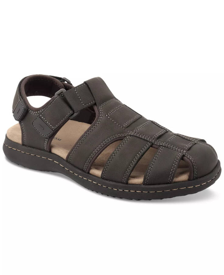 Men's Justin Strap Sandal, Created for Modazone Brown - 1