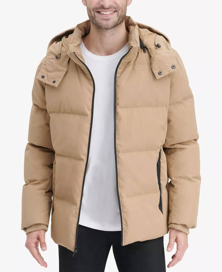 Men's Kenny Puffer Parka Jacket Khaki - 4