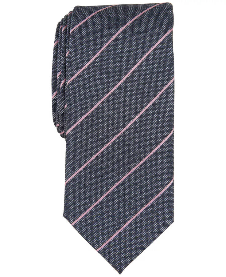 Men's Knighton Stripe Tie, Created for Modazone Pink - 1