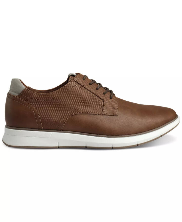 Men's Landan Faux-Leather Lace-Up Sneakers, Created for Modazone Brown - 2