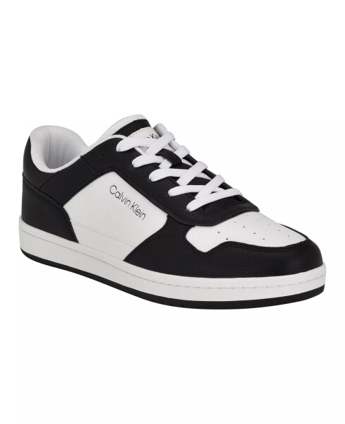 Men's Landy Round Toe Lace-Up Sneakers Black - 1