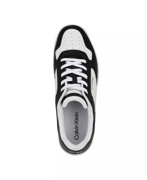 Men's Landy Round Toe Lace-Up Sneakers Black - 4