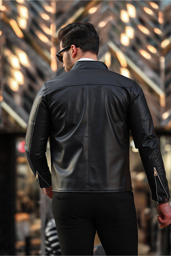 Men's Leather Jacket Winter Jacket Leather Coat - 6