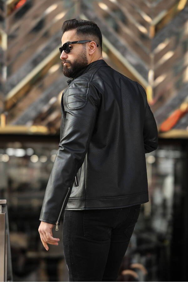 Men's Leather Jacket Winter Jacket Leather Coat - 12