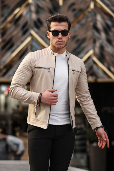 Men's Leather Jacket Winter Jacket Leather Coat - 10