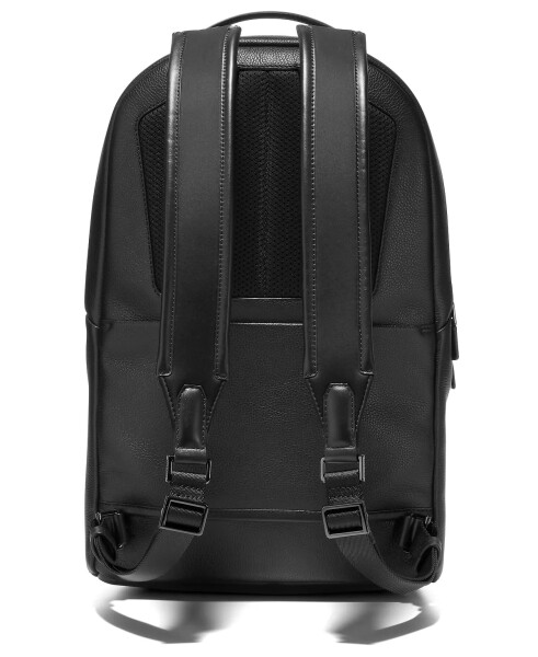 Men's Leather Triboro Backpack Black - 2