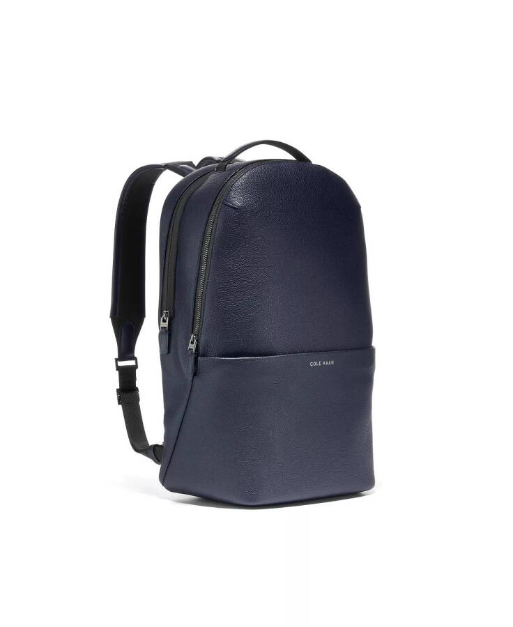 Men's Leather Triboro Backpack Navy Blazer - 3