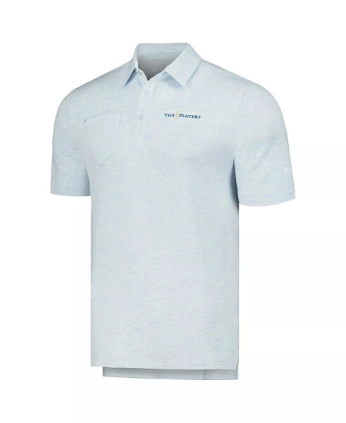 Men's Light Blue The Players Omni-Shade Clubhead Polo Blue - 2