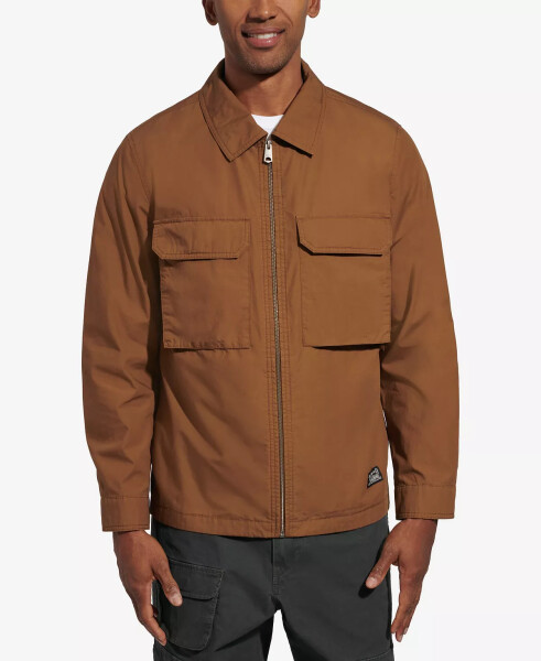 Men's Lightweight Cotton Jacket Brown - 1