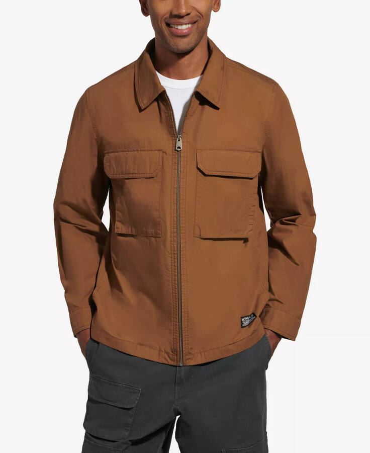 Men's Lightweight Cotton Jacket Brown - 5