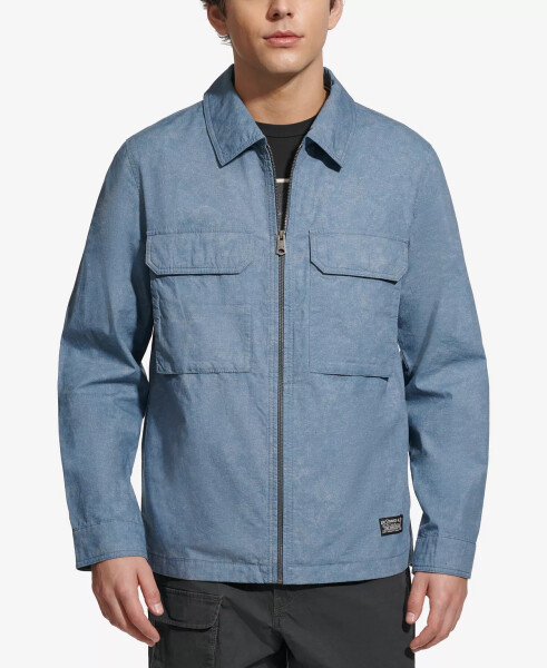 Men's Lightweight Cotton Jacket Indigo - 1