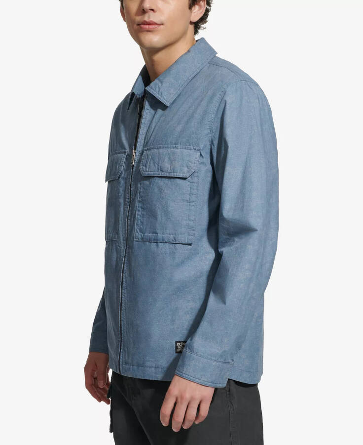 Men's Lightweight Cotton Jacket Indigo - 3