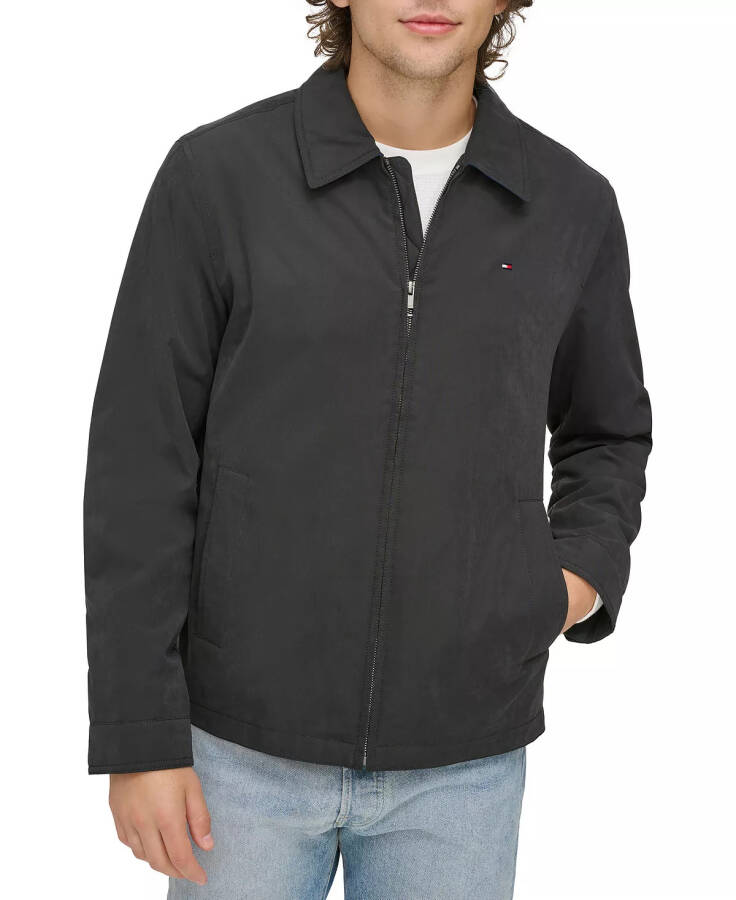 Men's Lightweight Full Zip-Front Jacket Black - 1