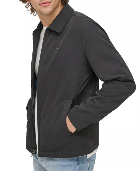 Men's Lightweight Full Zip-Front Jacket Black - 3