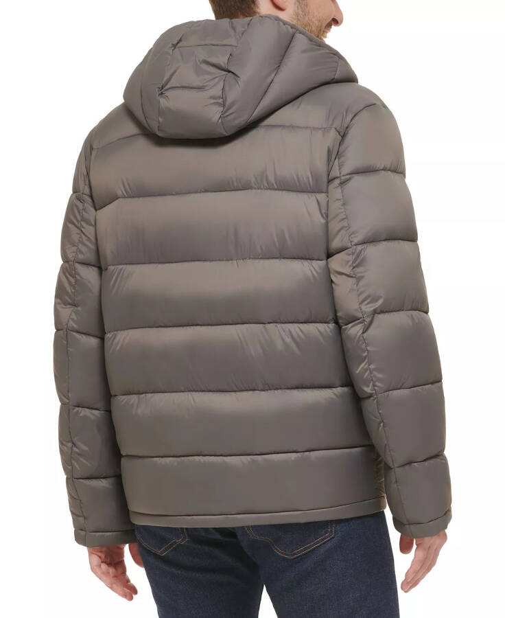 Men's Lightweight Hooded Puffer Jacket Charcoal - 2