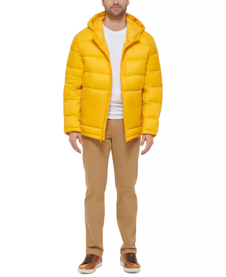 Men's Lightweight Hooded Puffer Jacket Yellow - 4