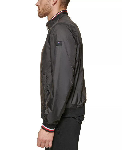 Men's Lightweight Spring Bomber Jacket Black - 4