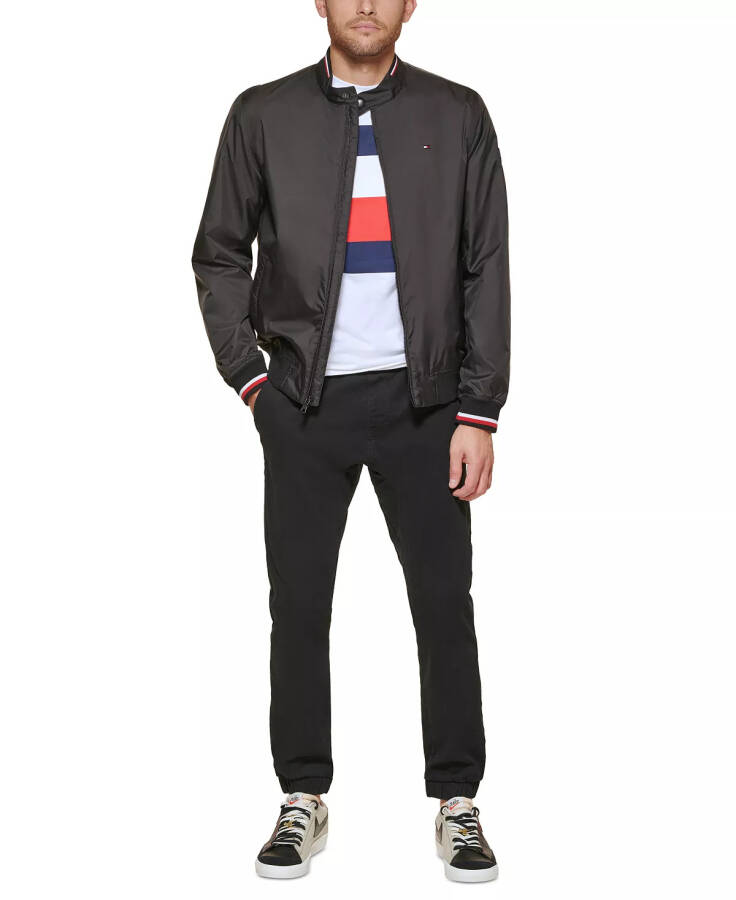 Men's Lightweight Spring Bomber Jacket Black - 8