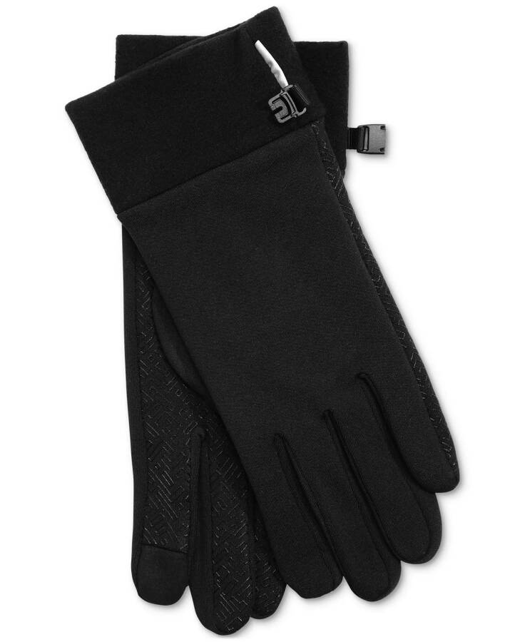 Men's Lightweight Stretch Tech Gloves, Created for Modazone Black - 1