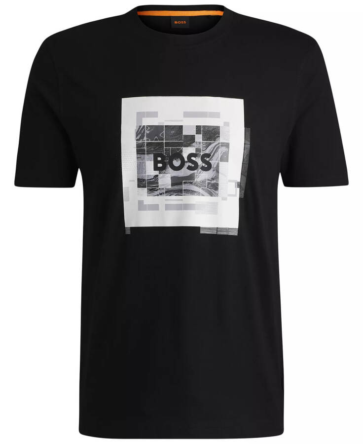 Men's Logo-Artwork T-Shirt Black - 1