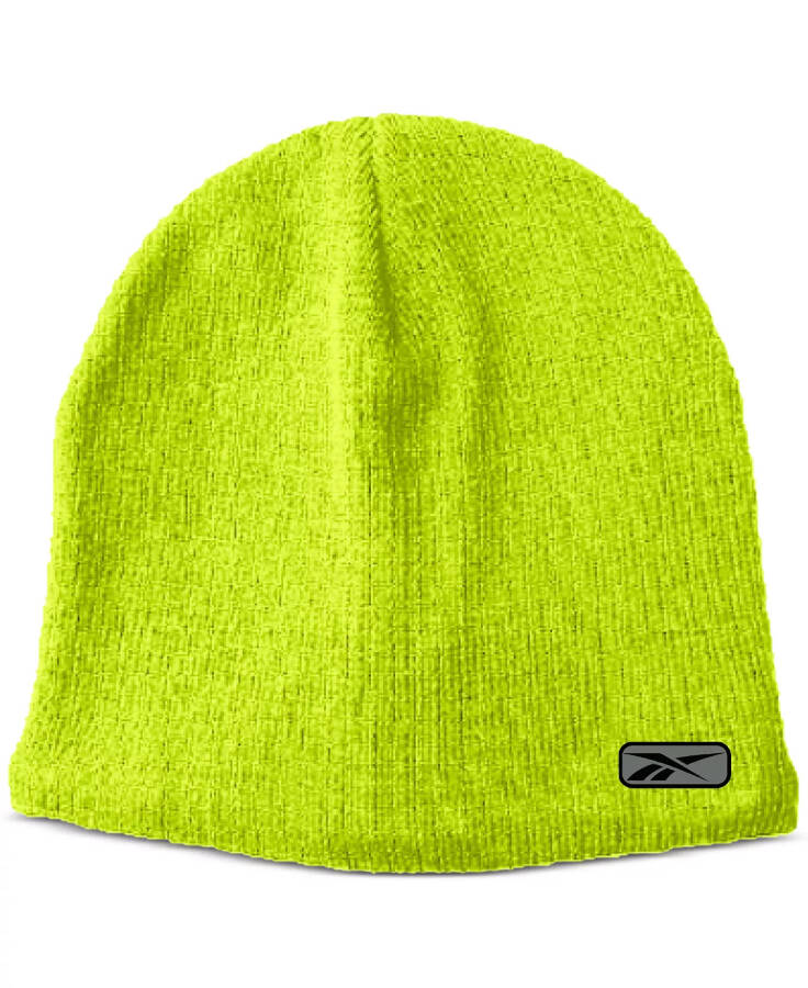 Men's Logo Beanie Laser Lime - 1